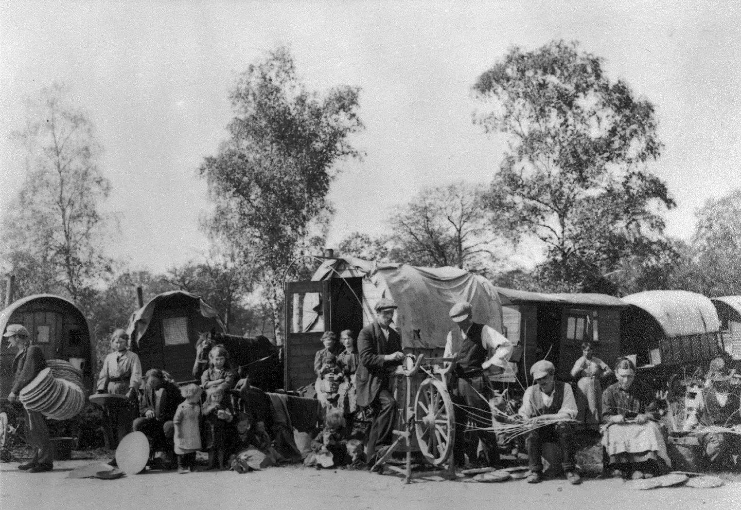 Håndverk utført på reise i Tyskland. Ca. 1925.