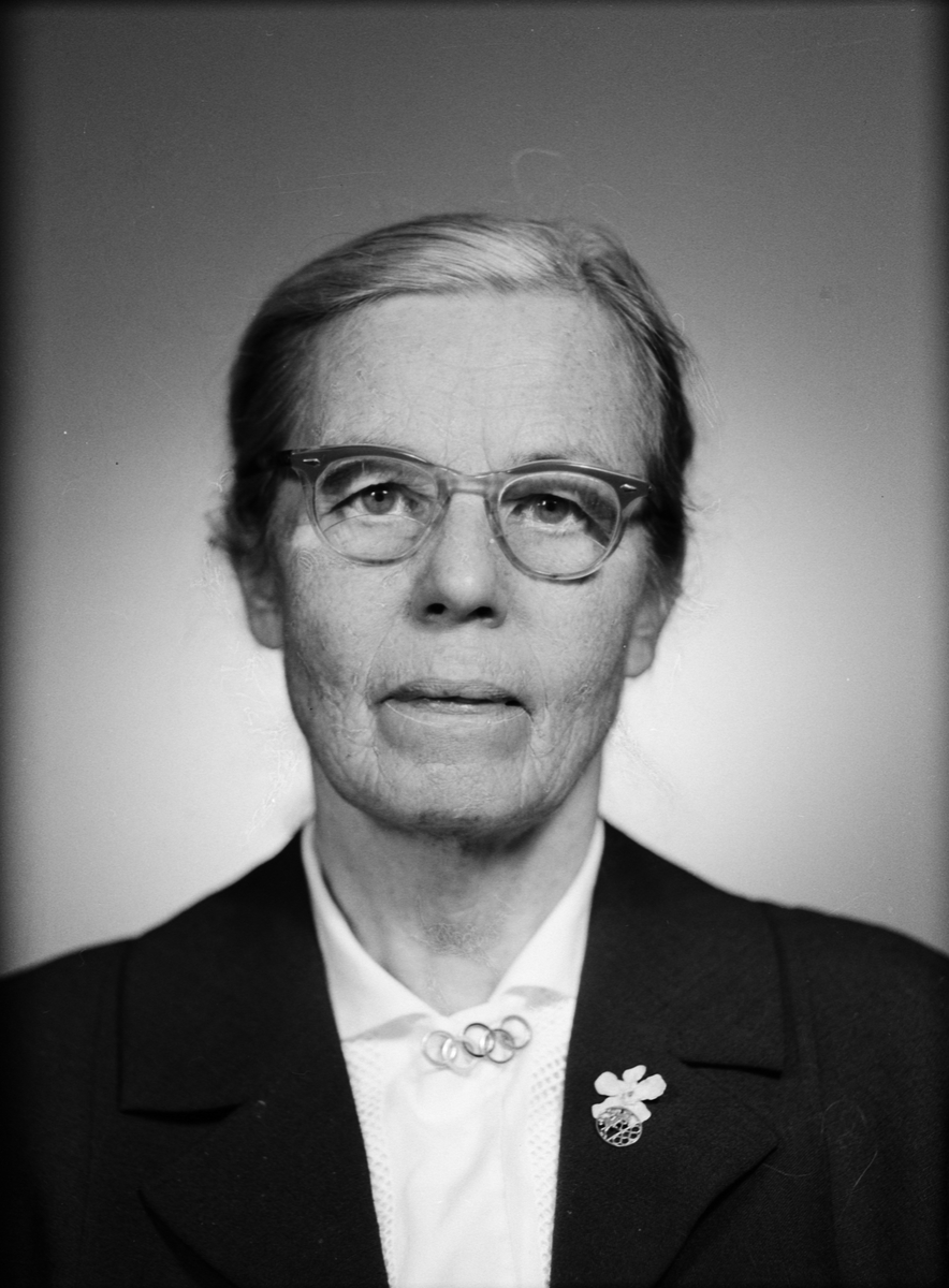 Ateljéporträtt - Anna Geijer, Uppsala 1962