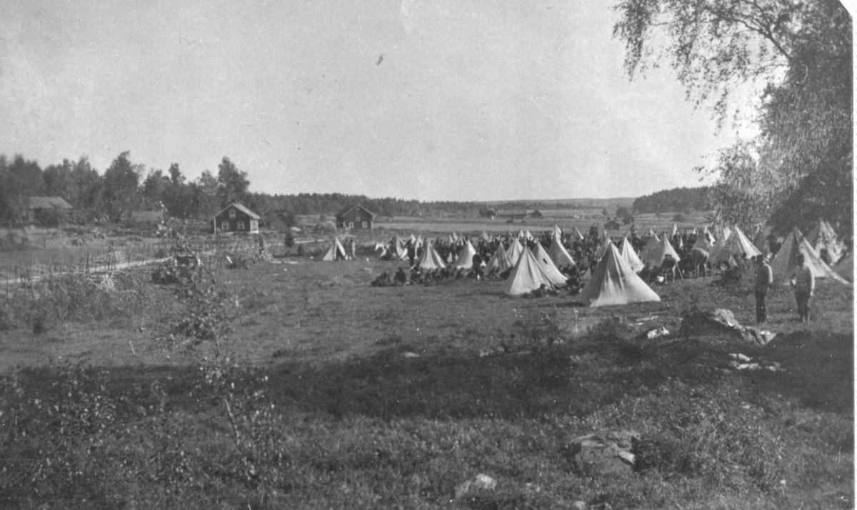 Bivack i Börje socken 1910