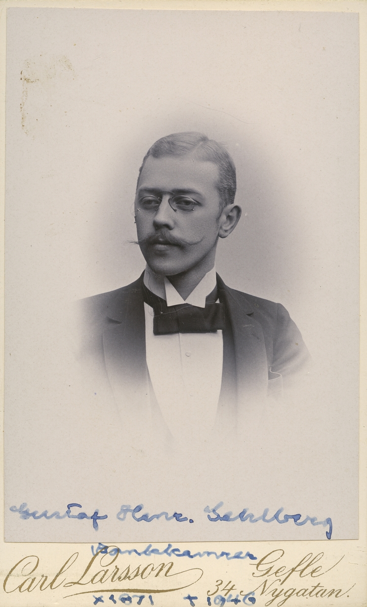 Bankkamrer Gustaf Sehlberg.