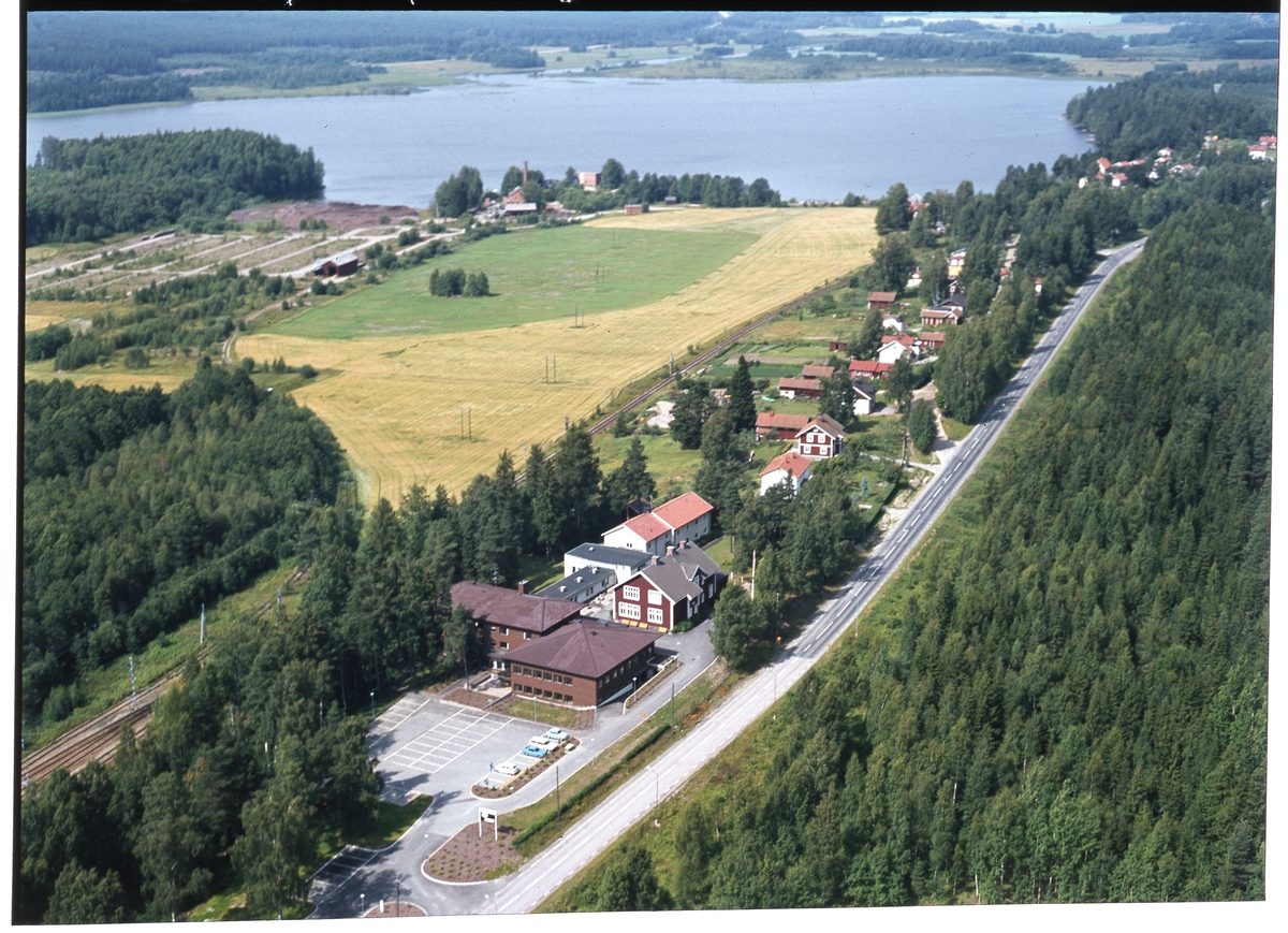 Flygfoto över ABF:s studiehem, Ramnäs.