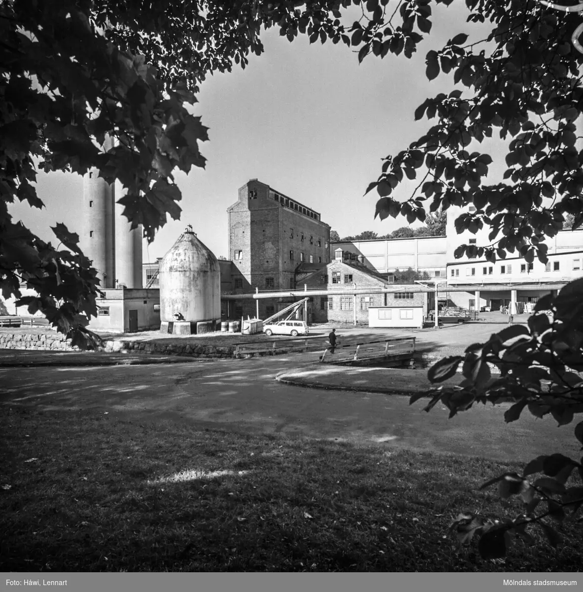 Sulfitfabriken på pappersbruket Papyrus i Mölndal, 4/10 1968.
