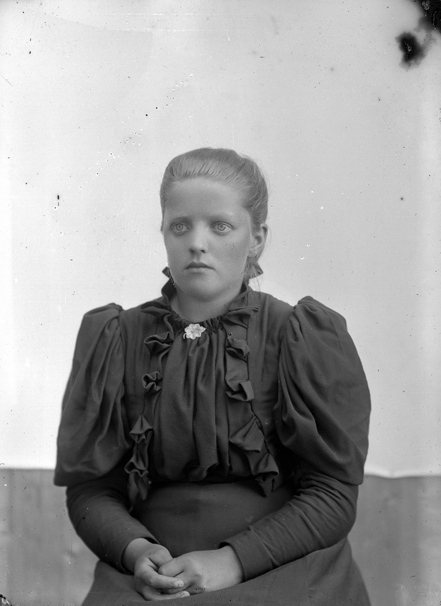 Portrett av ung kvinne.