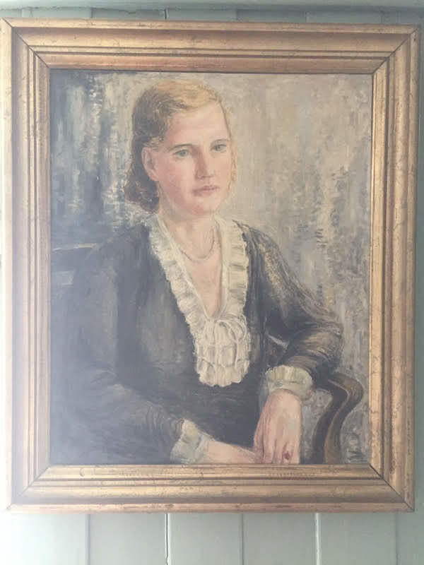Painting of Kirsten Flagstad by Kristian Lundstedt.