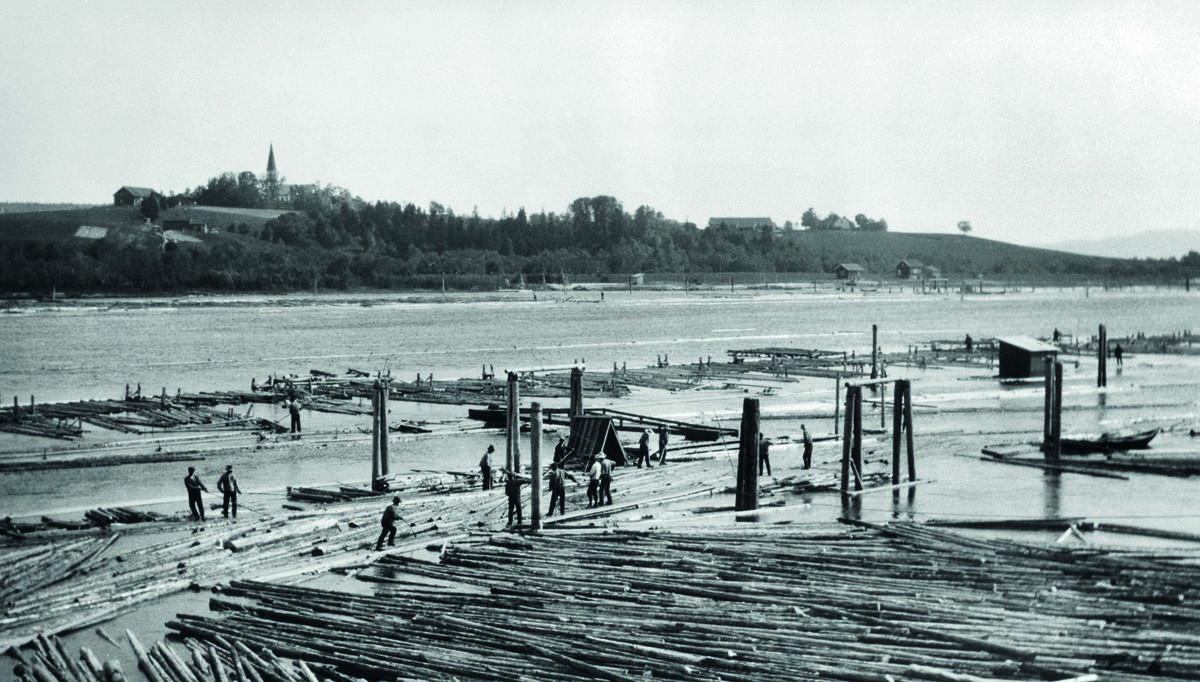 Brakkesjunken 1916. Foto: Anno/Norsk Skogmuseum