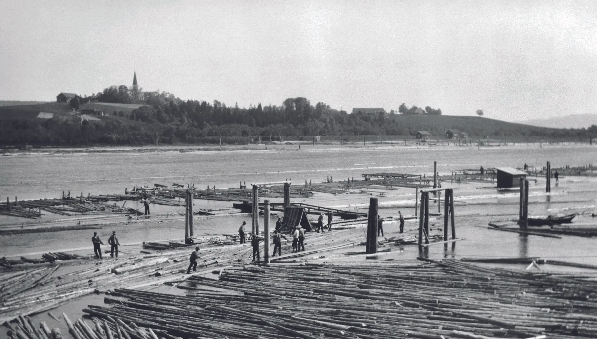 Brakkesjunken 1916. Foto: Anno/Norsk Skogmuseum