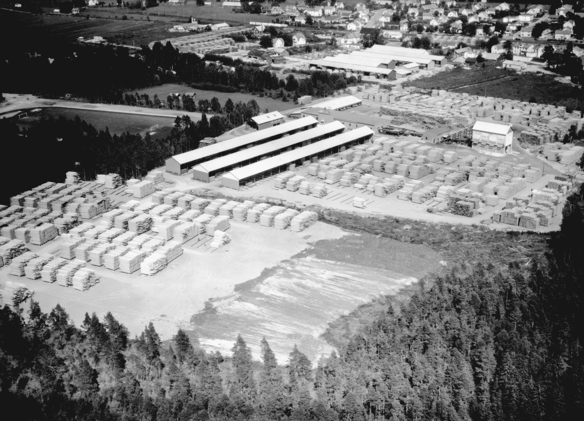 Flygfoto över Stockaryd i Sävsjö kommun, Jönköpings län.  849/1967