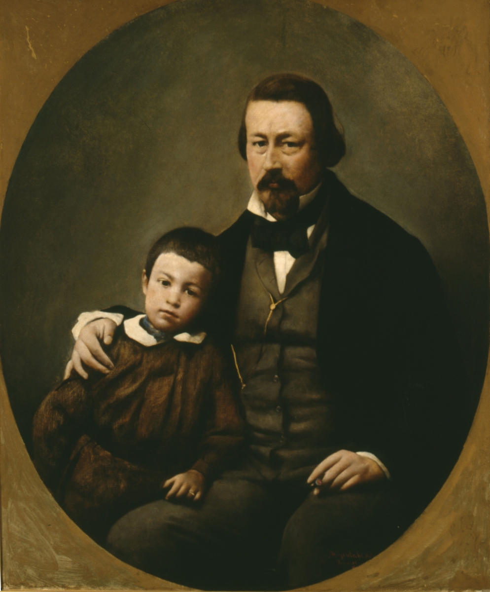 Bryggerieier Johan Christian Heinrich Wriedt og hans sønn Gustav [Maleri]