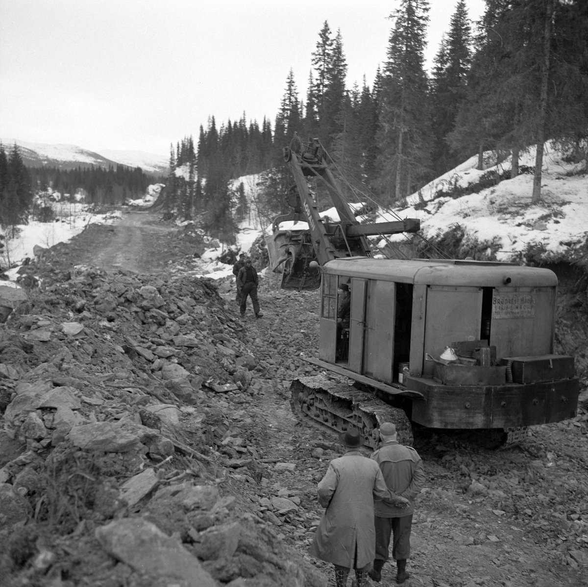 Bygging av mellomriksveien mellom Norge og Sverige