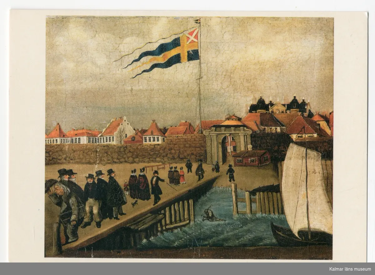 Motiv från Skeppsbron med stadsporten Kavaljeren.