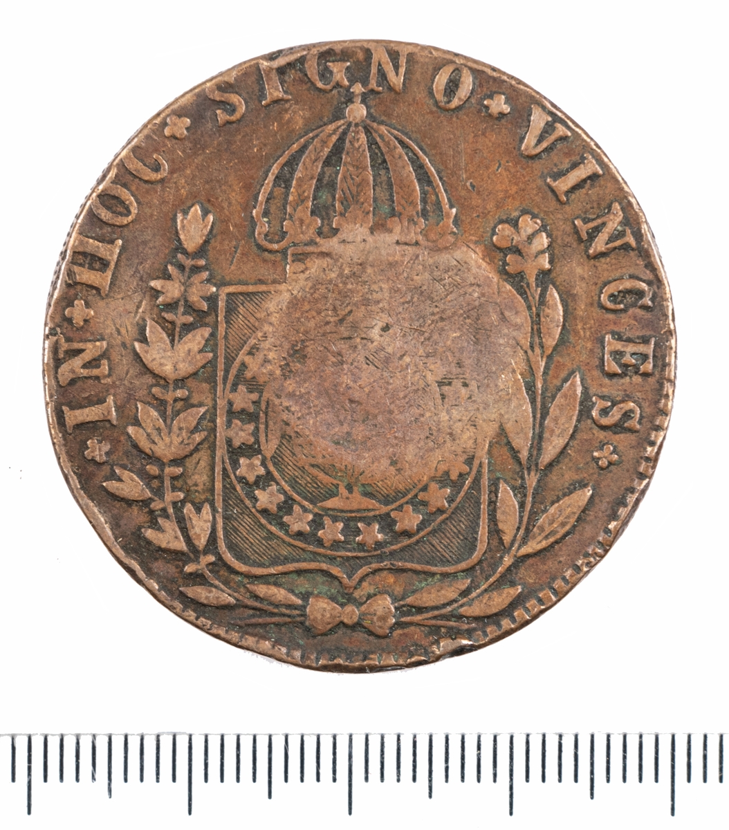 Mynt Brasil. 1832 80 Reis.