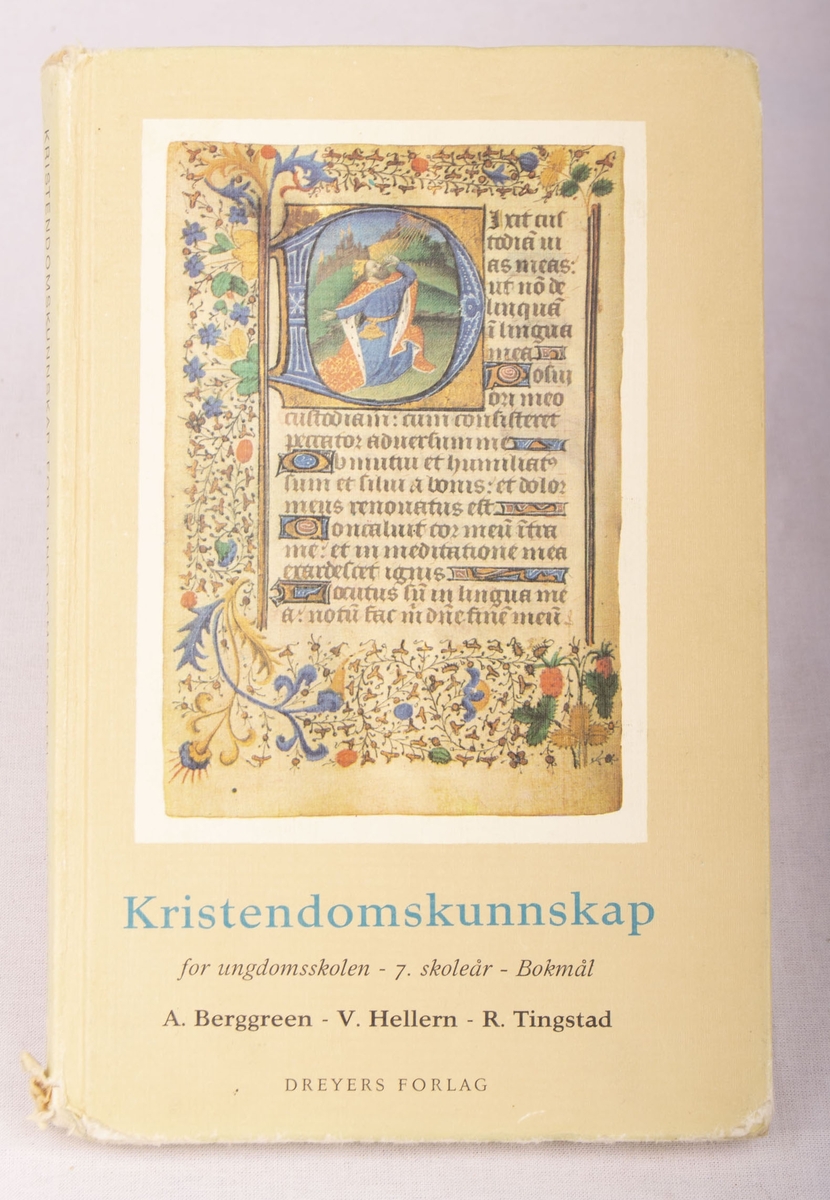 Tekst, bokside med gotisk skrift