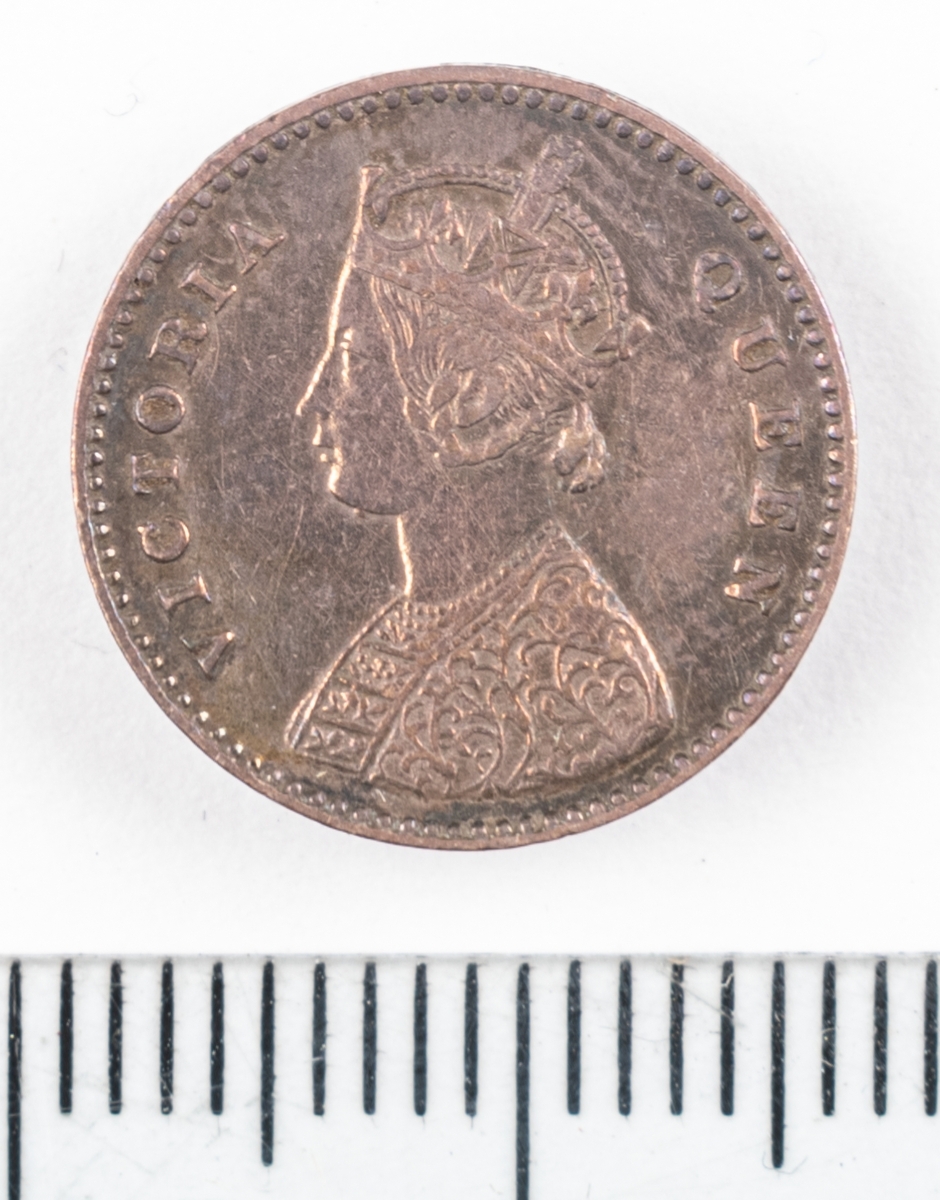 Mynt Indien 1862, 2 Anna.