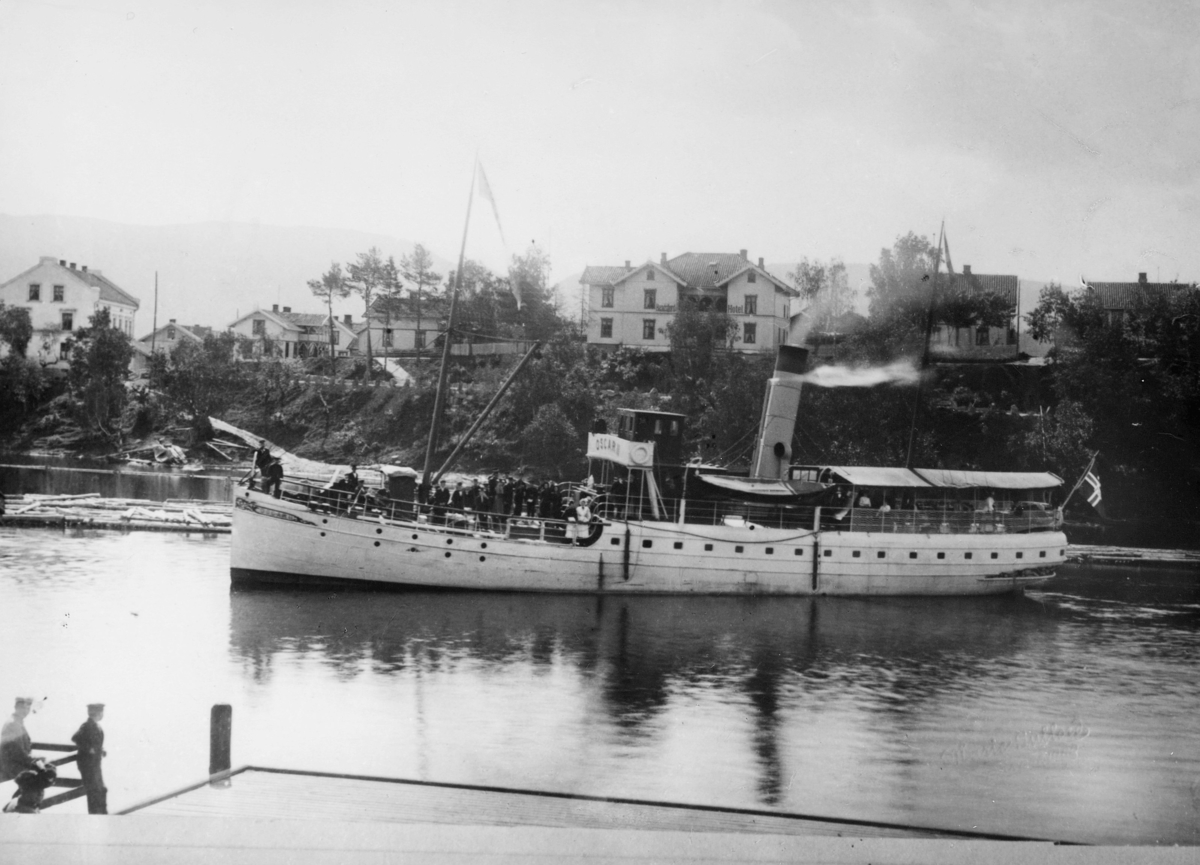 transport båt, eksteriør, D.s Oscar II, Randsfjorden