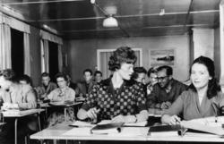 gruppebilde,  postskolen, videregående poståpnerkurs 1963 på