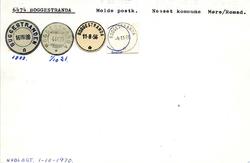 Stempelkatalog, 6474 Boggestranda, (Boggestranden) Molde, Ne