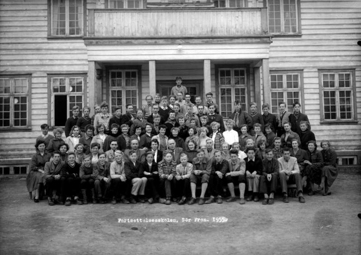 Sør-Fron. Framhaldsskolen 1955.