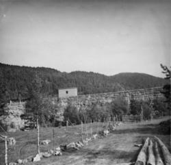 72. Skar kraftanlegg.."72/I/3. Inntaksdammen sett fra luftsi