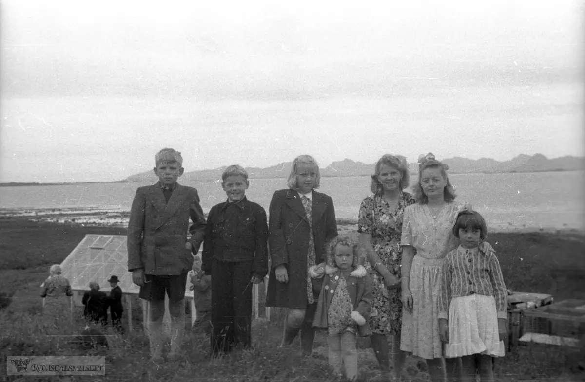 Fra bryllupet til Bjørn og Marie Sæbjørnsen i 1947..Frå Bergan.(Filmbeholder 28984)