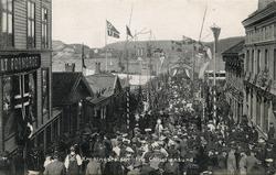 Fra Kroningsreisen i 1906..Kroningsreien fra Kristiansund.