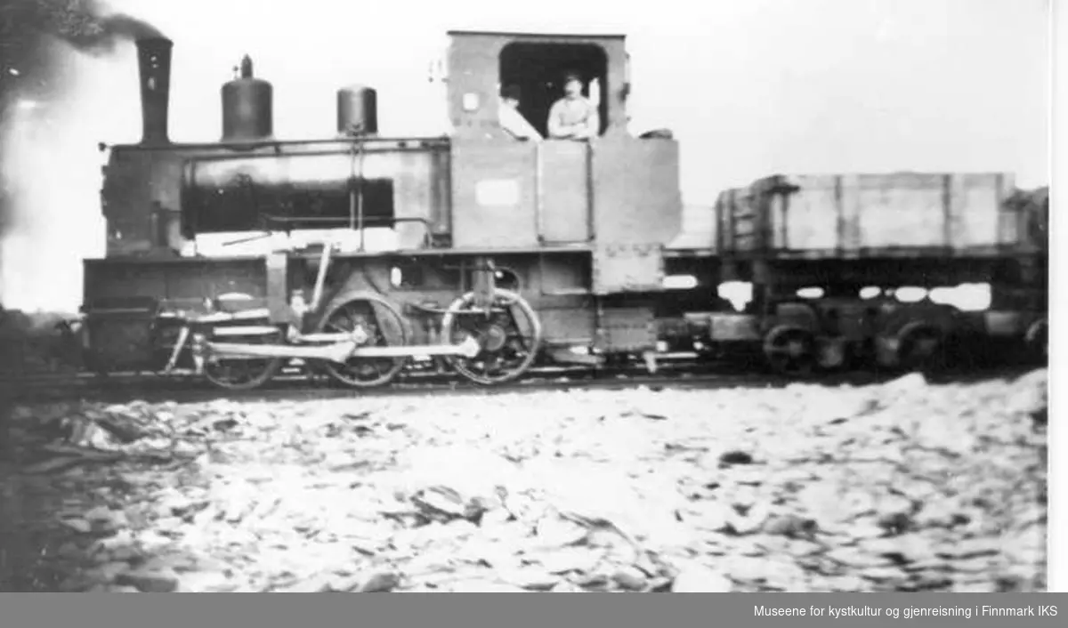 Damplokomotiv i Berlevåg 1930