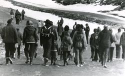 Turmarsj ble arrangert istedet for skirenn når det var lite 