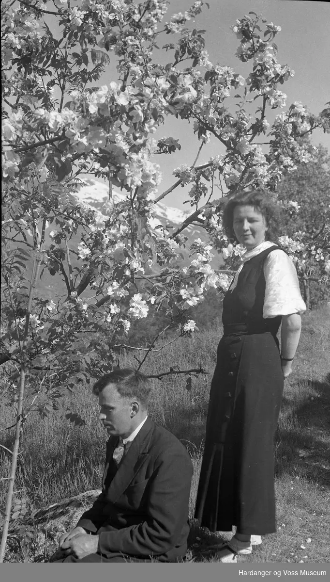 Portrett, ekteparet Astrid og Hermann S. Meland