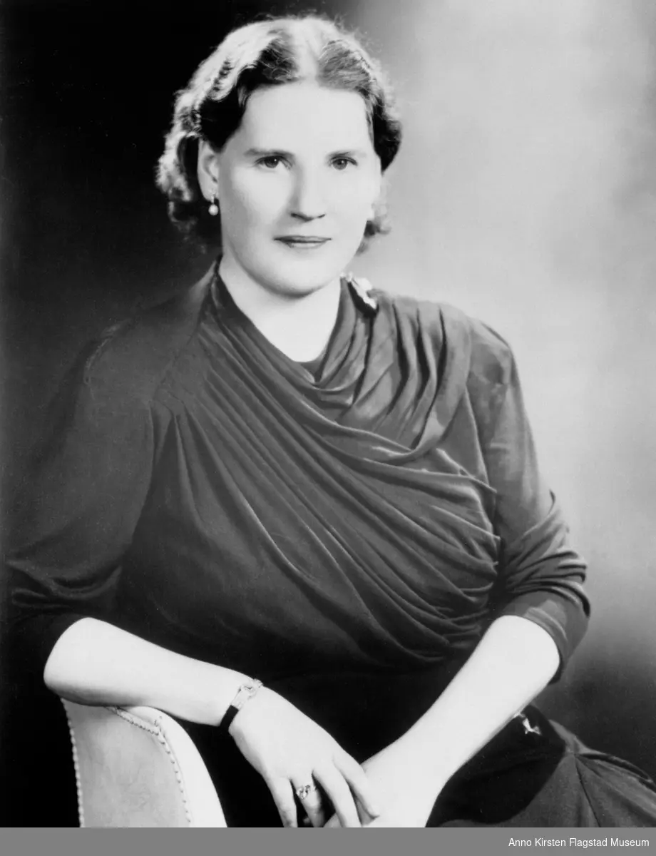 Kirsten Flagstad. Portrett 1939. Kirsten Flagstad. Portrait 1939. 