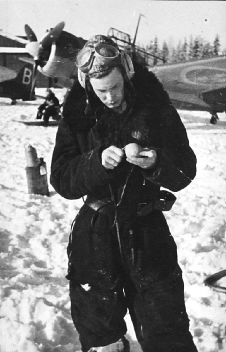 F6 1946. Vinterövning i Boden.