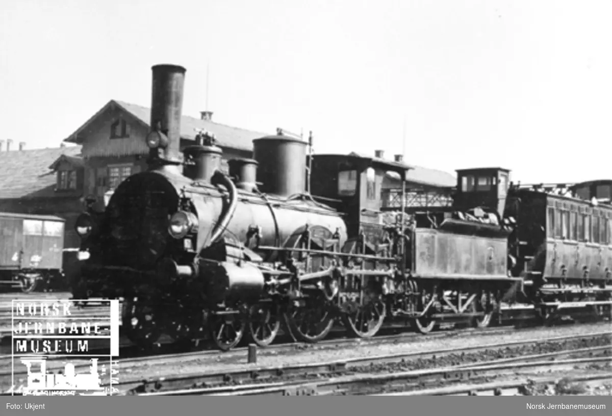 Tysk (badisk) damplokomotiv med akselrekkefølge 2'B - 2