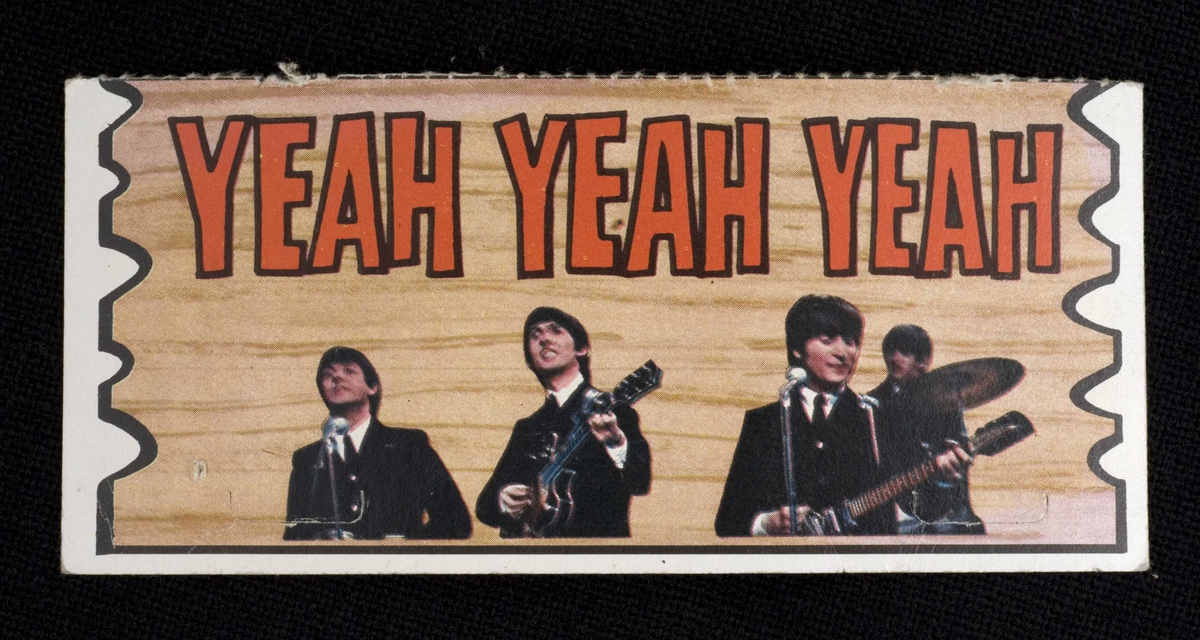 Bunke med Beatles-kort