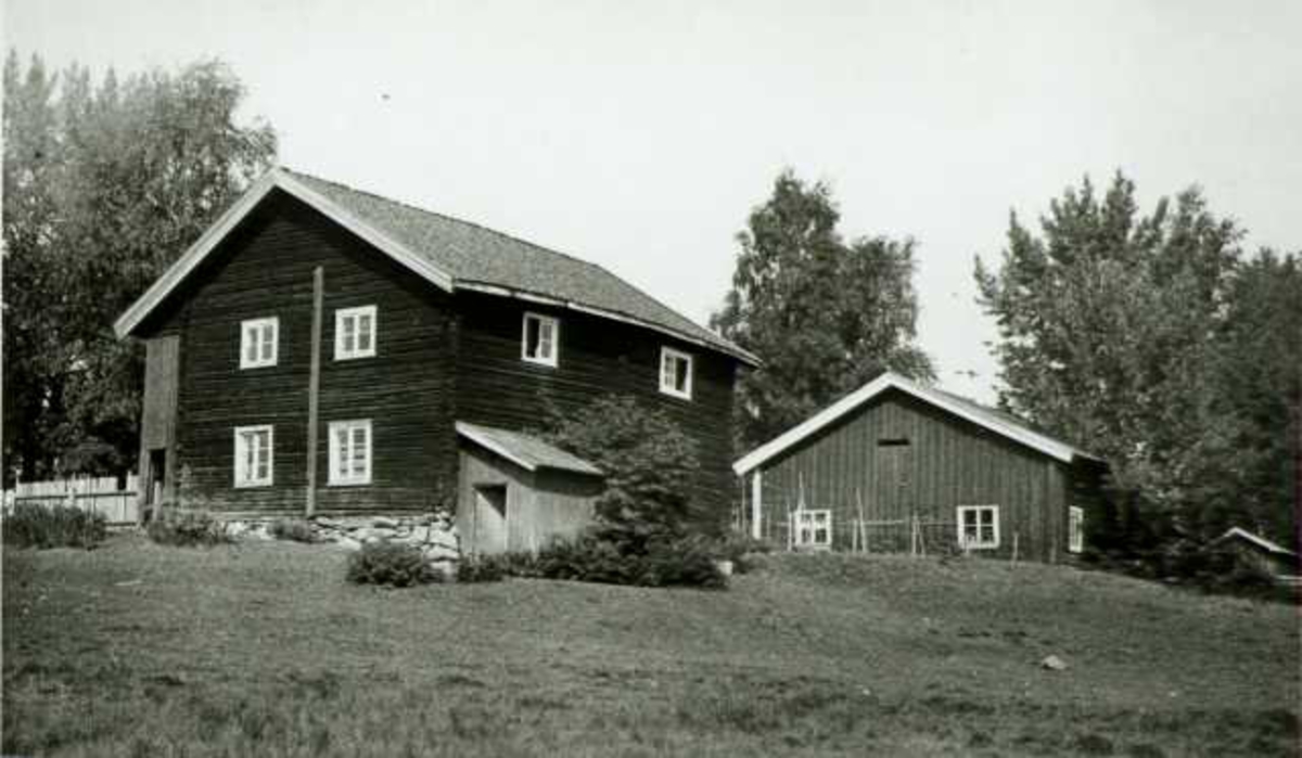 Stue (kontorbygning) og loft, Kongshov, Grue, Hedmark. Fotografert 1935.