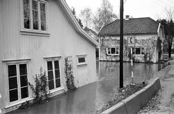 Serie. Stor flom i et boligområde i Røyken. Flere boliger st