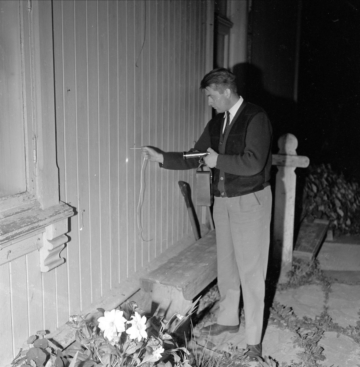 Bankeånder i bolighus, Hole 13.09.1963.