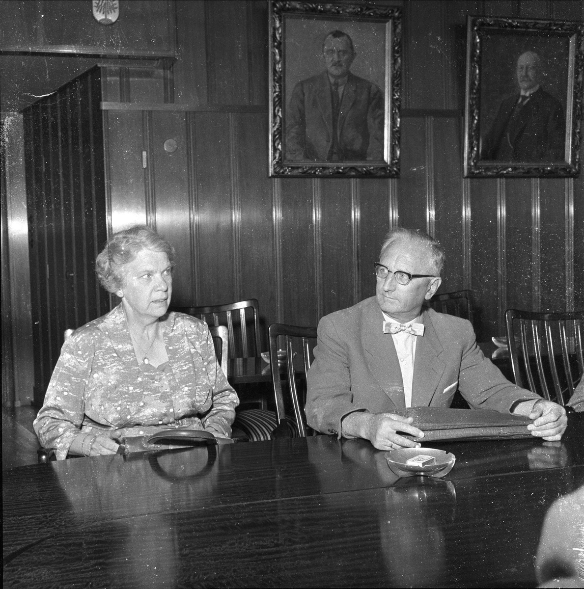 Tarifforhandlinger med bl.a. Conrad Nordahl og Iversen, Oslo, 28.07.1958