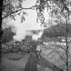 Holmen Brug i Hokksund, Øvre Eiker, Buskerud, 02.10.1958. Tr