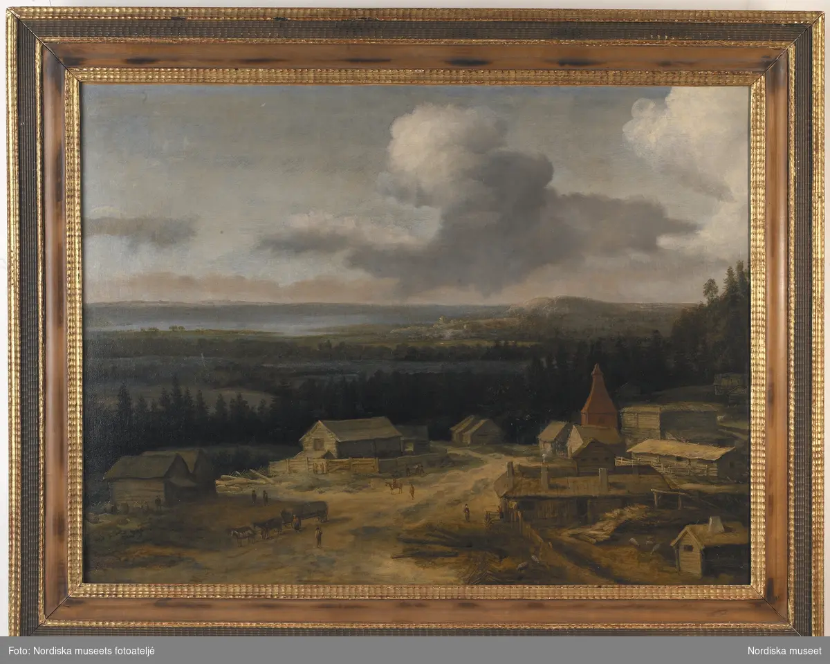 Oljemålning av Allart van Everdingen. Julita gårds kanongjuteri, sent 1640-tal. Nordiska museet NM.0270497