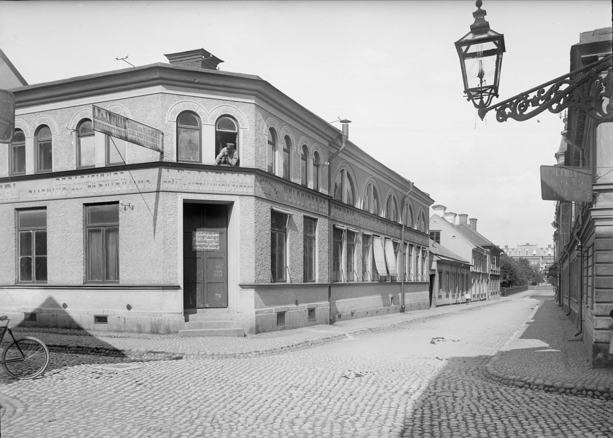 Klostergatan - Dragarbrunnsgatan, Dragarbrunn, Uppsala 1901 - 1902