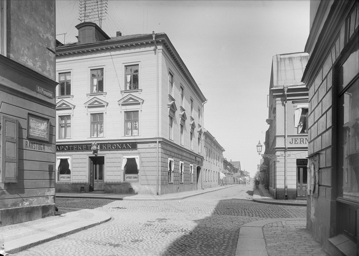 S:t Persgatan - Svartbäcksgatan, Dragarbrunn, Uppsala 1901 - 1902