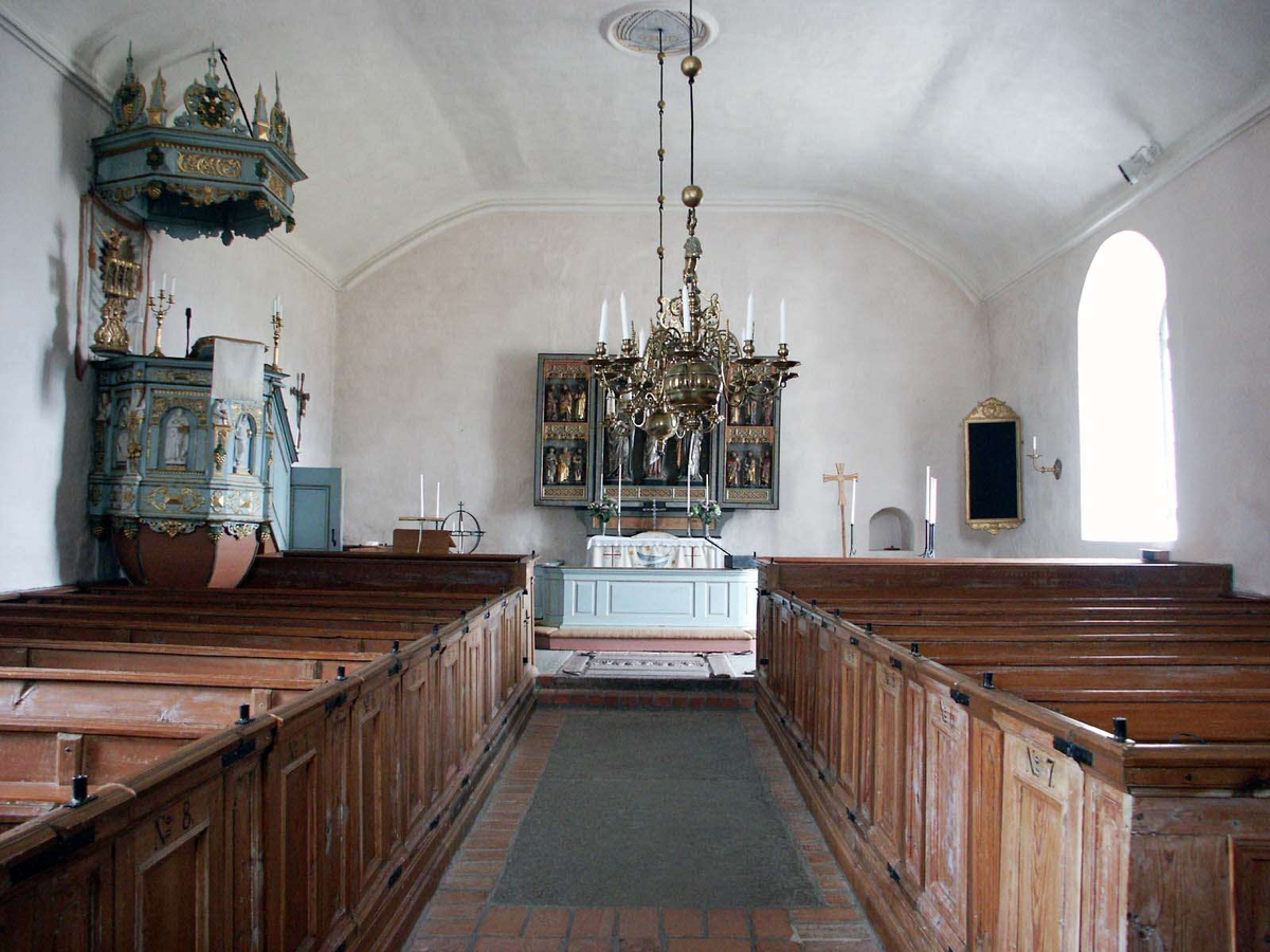 Interiör i Torsvi kyrka, Torsvi socken, Uppland  2005