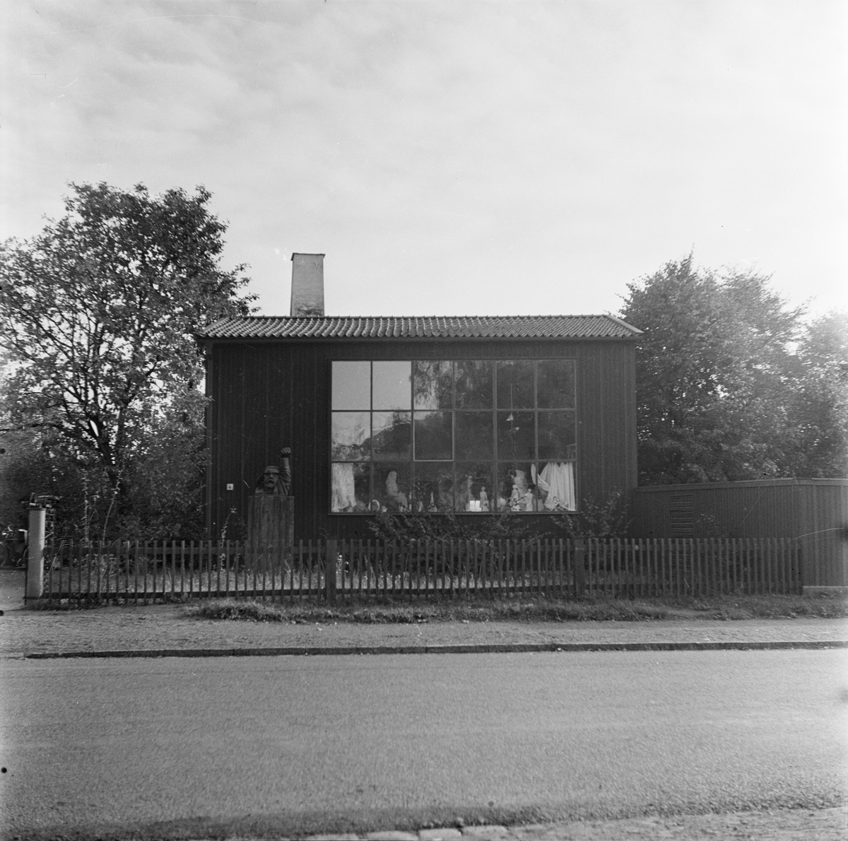 Konstnären Bror Hjorts bostad och ateljé, Norbyvägen 26, kvarteret Skjutbanan, Kåbo, Uppsala