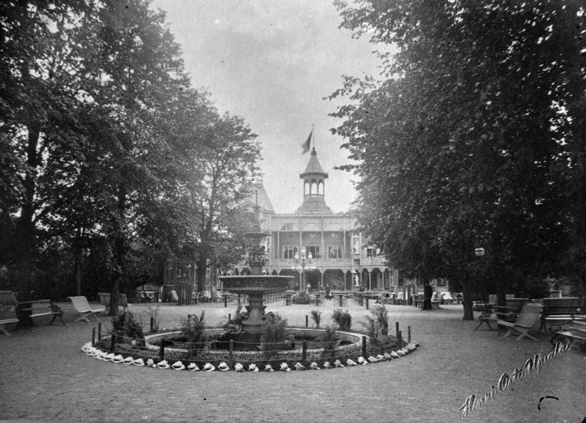 Reprofotografi - restaurang Flustret, stadsdelen Fjärdingen, Uppsala 1906