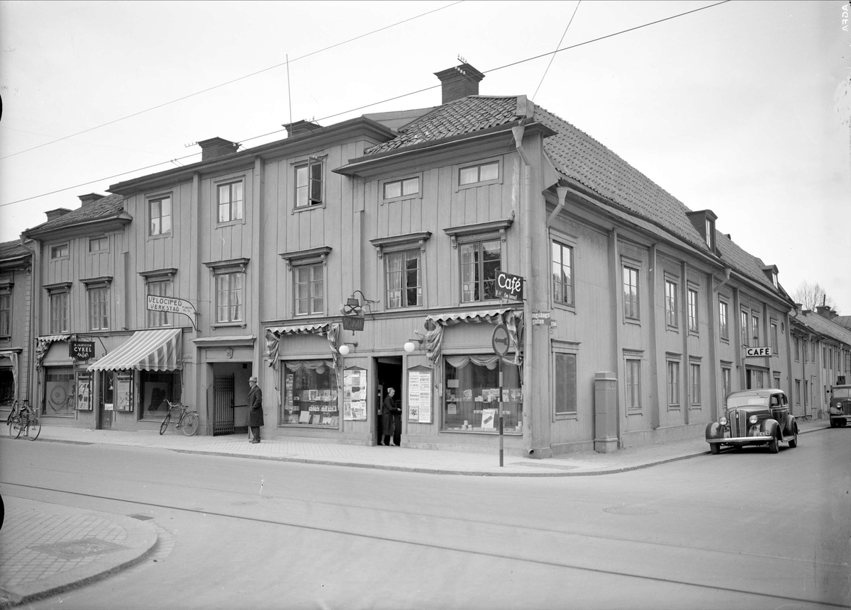 Kungsängsgatan - Vretgränd, kvarteret Hästen, Uppsala 1937