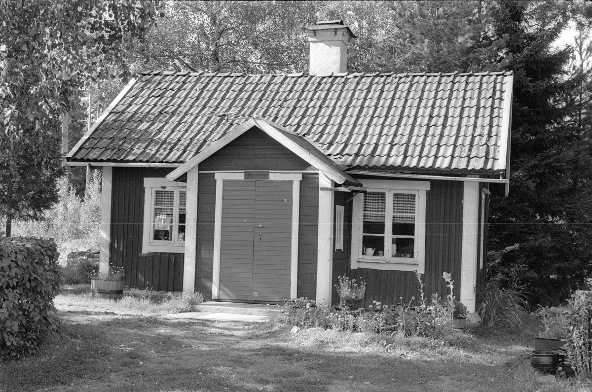 Sidokammarstuga, Kraft Gustavs stuga, Hånsta 1:5, Hånsta, Lena socken, Uppland 1978