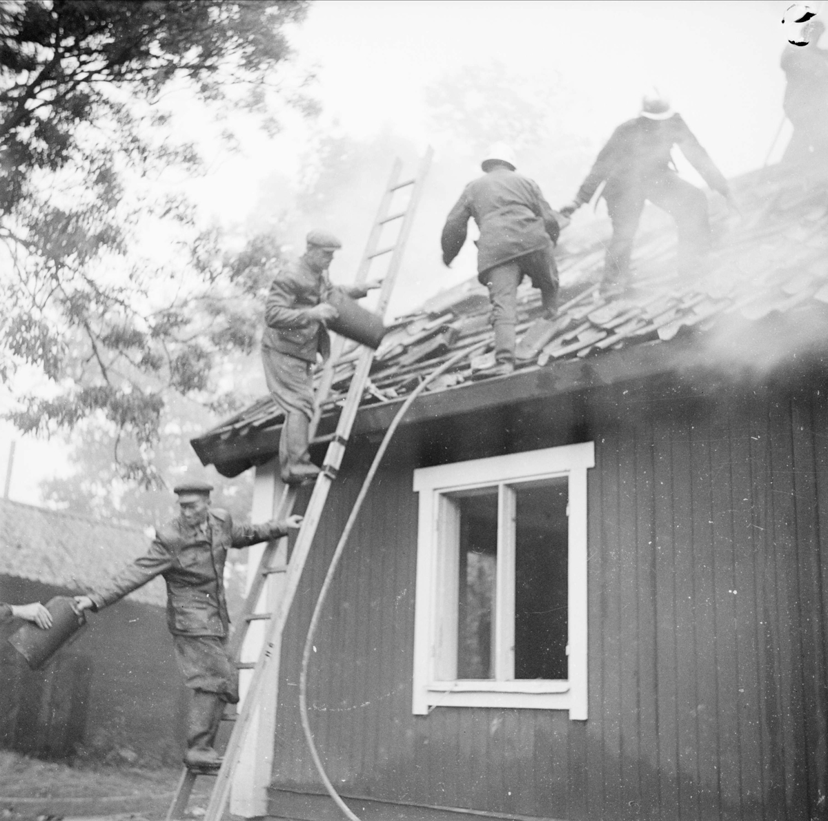 Eldsvåda - Bälinge, Bälinge socken, Uppland 1948