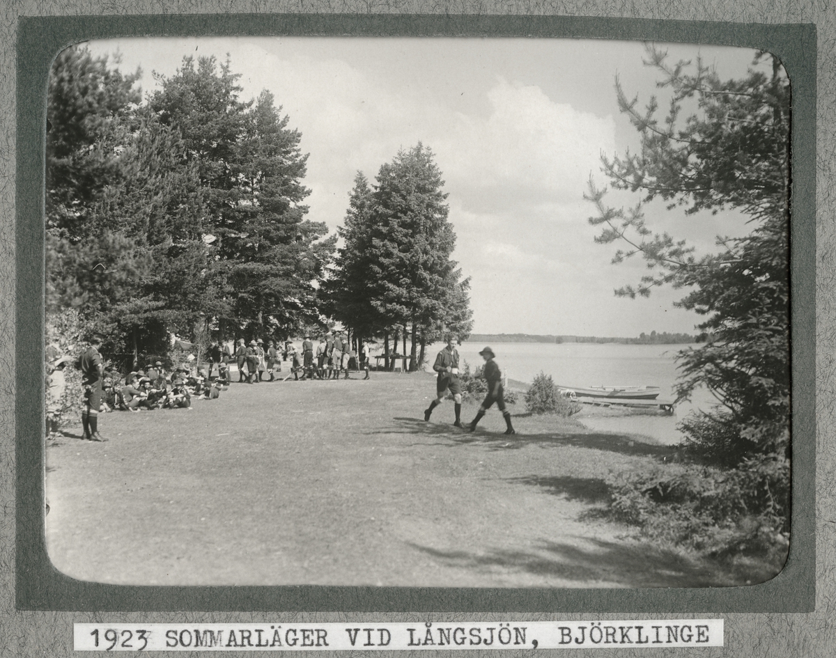 "1923 sommarläger vid Långsjön, Björklinge"