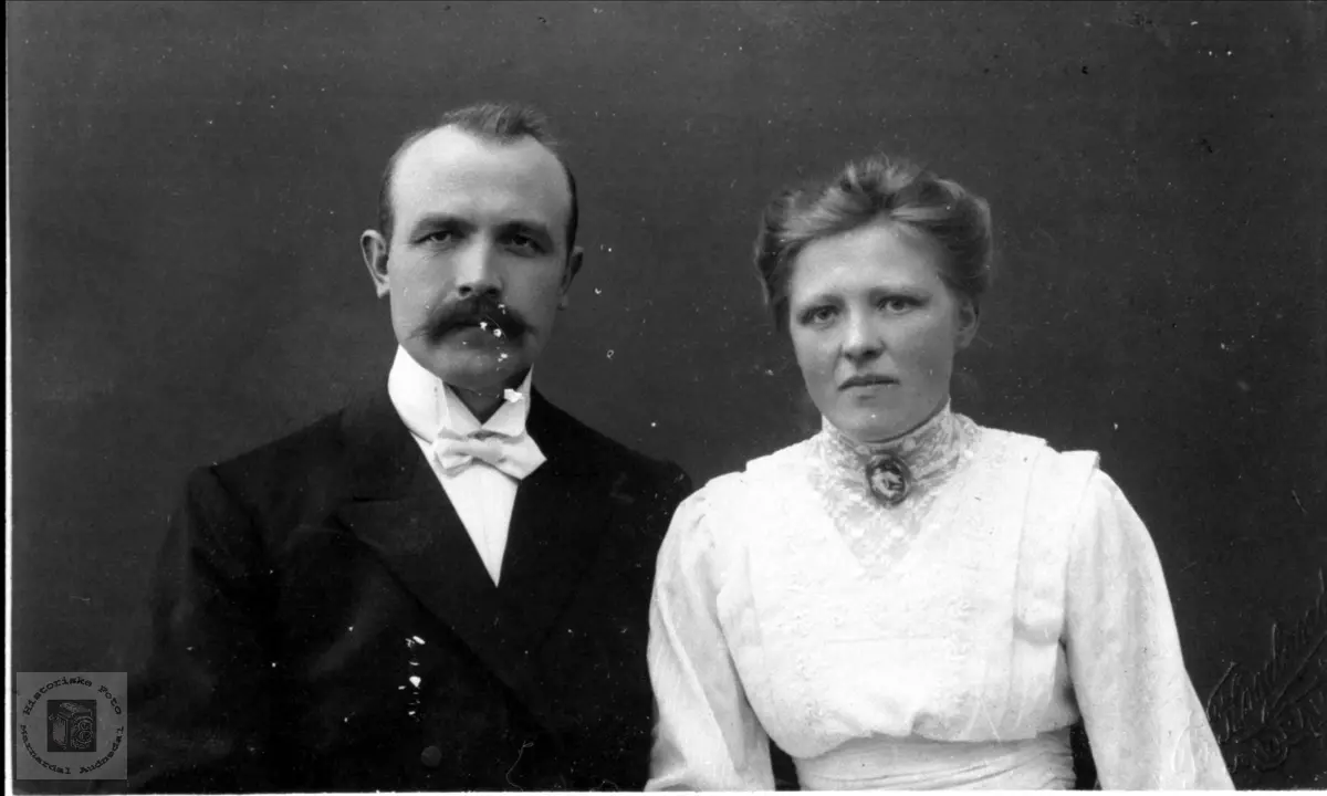 Ekteparet Aanen og Anna Haraldstad, Bjelland.