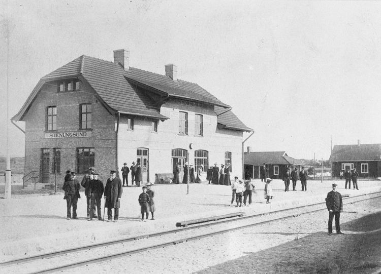 Text till bilden: "Stenungsunds Järnvägsstation