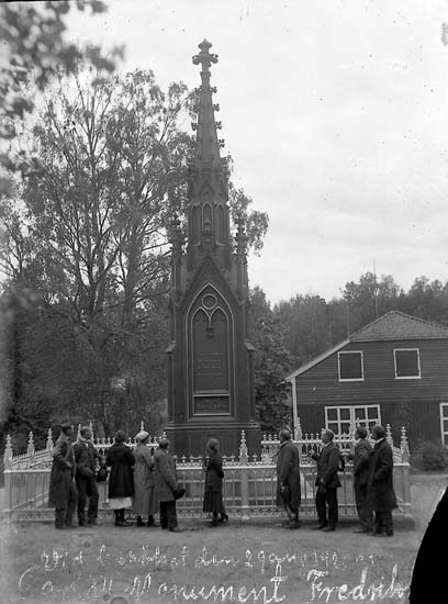 Karl XII-monumentet Fredrikstens fästning 1925