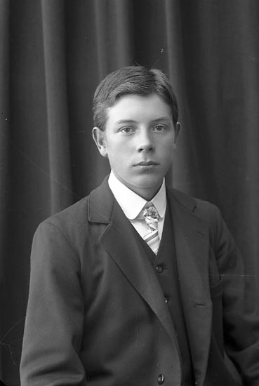 Enligt fotografens journal nr 2 1909-1915: "Berntsson, Arthur Munkeröd Här".